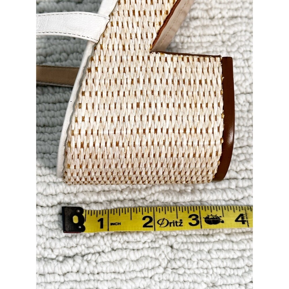 MARION PARKE Haven Platform Sandal Women's 40 Cream Coconut Girl Designer Vacay - Picture 9 of 13